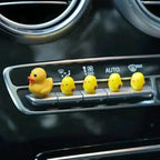 5pcs Mini Duck Car Ornaments – Dashboard & Rearview Mirror