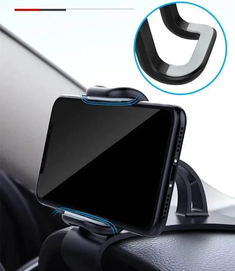 360° Rotatable Car Phone Holder – Universal Dashboard & Windshield Mount Stand