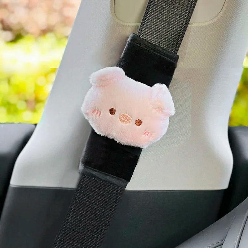 Car Seatbelt Pad Cover Short Cloud Bow Design Shoulder Cushion