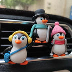 Penguin Car Air Freshener - Auto AC Vent Aromatherapy Diffuser