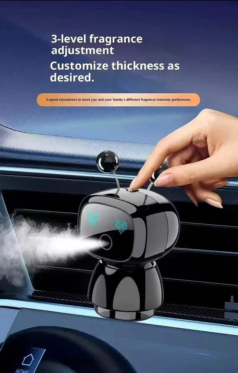 AutoTech Robot Car Aromatherapy Diffuser - Smart Air Freshener LED