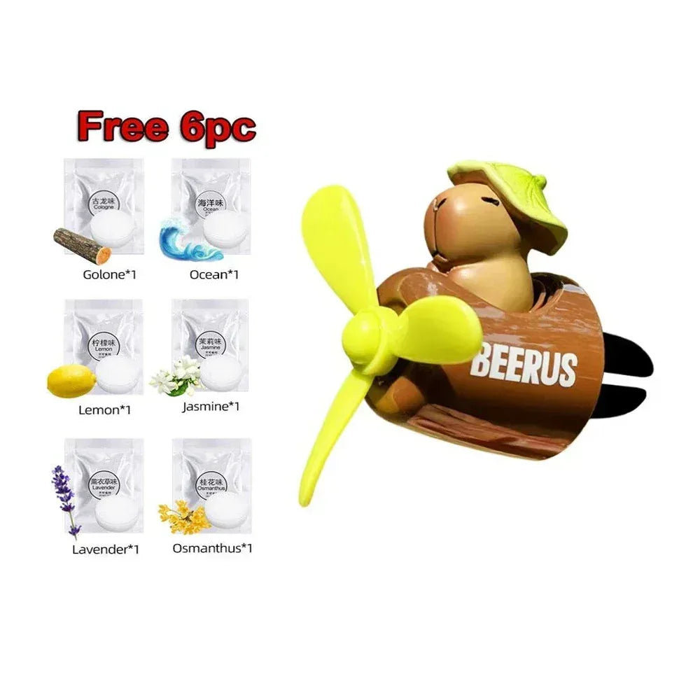 AutoPro DIY Perfume Pilot Bear Vent Clip Car Air Freshener Diffuser