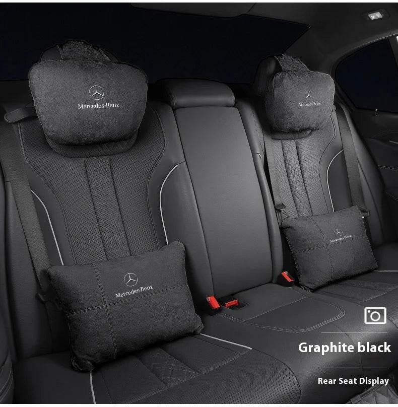 Mercedes Benz Neck Pillow & Lumbar Support Cushion