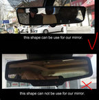 Rhinestone Bowknot Car Rear View Mirror Decor Crystal Diamond