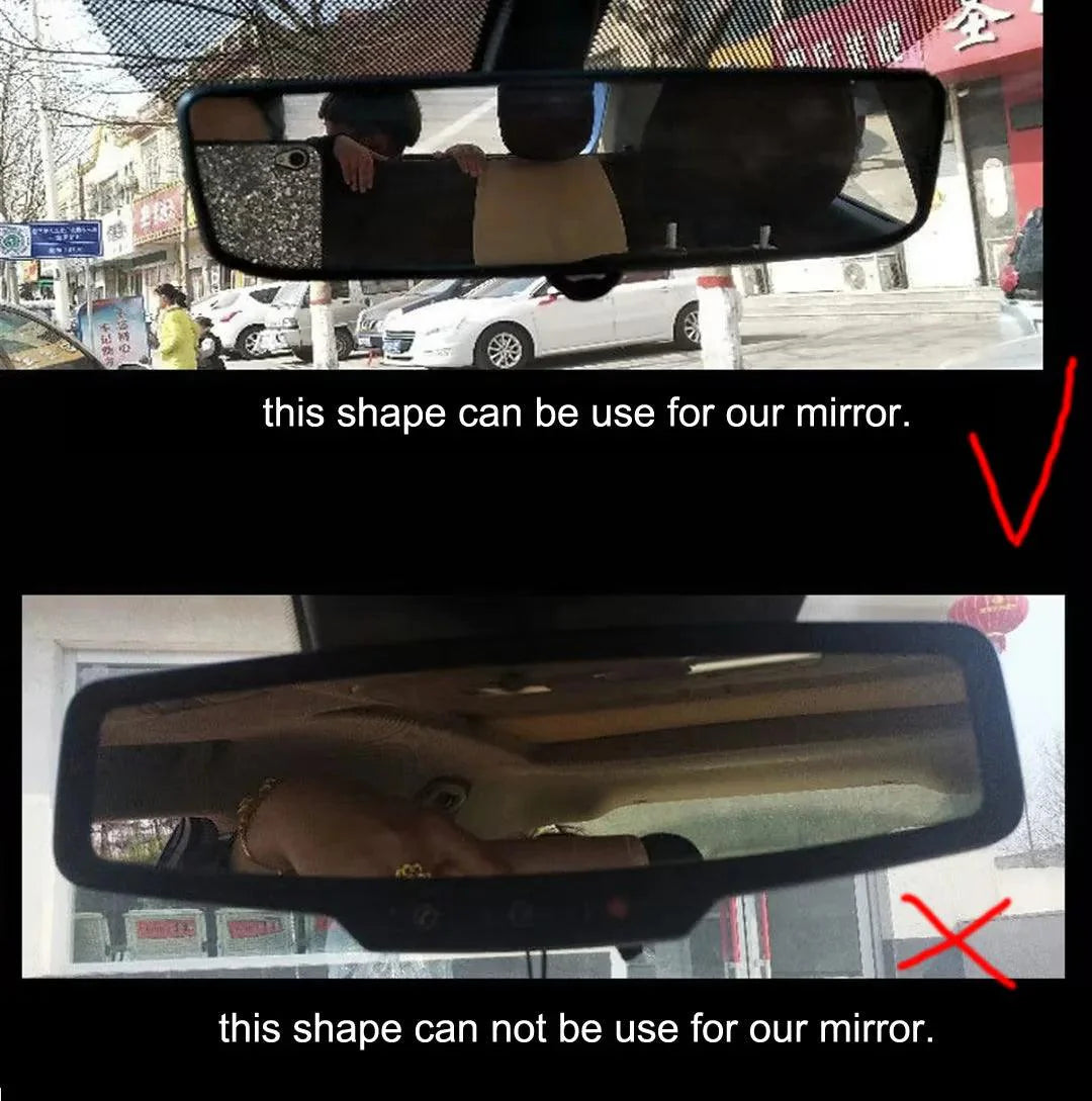 Rhinestone Bowknot Car Rear View Mirror Decor Crystal Diamond