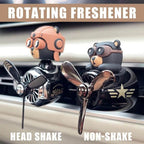 Pilot Bear Car Air Freshener – Rotating Vent Clip Diffuser