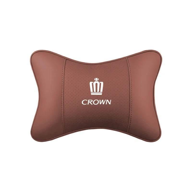 Toyota Crown Leather Car Neck Pillow