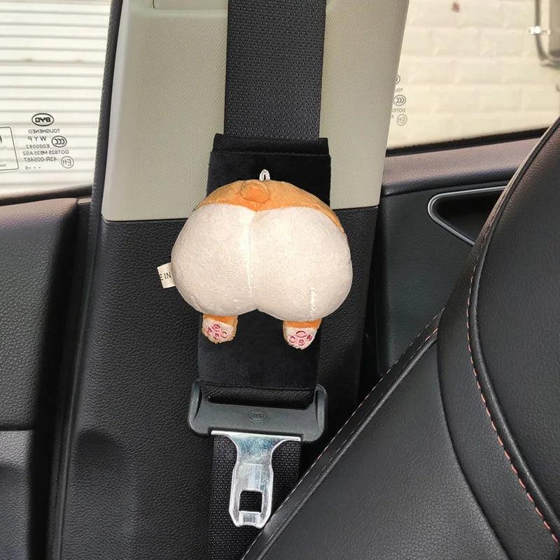Car Seatbelt Pad Cover Short Cloud Bow Design Shoulder Cushion