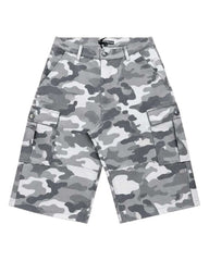 Triple Sevens Leather Camo Shorts Grey