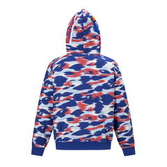 BAPE Shark Full Zip Camo Hoodie (Blue, Red & White Multi-Camo)