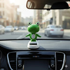 Frog Bobblehead – Solar Powered Shaking Head Car Ornament